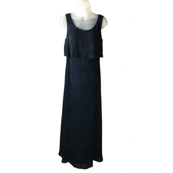 green emerald velvet dress Azeeza Women's Bellevue Floral Chiffon Midi Dress Size Small